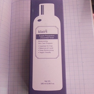 Nước hoa hồng Klairs Supple Preparation Toner 180ml
