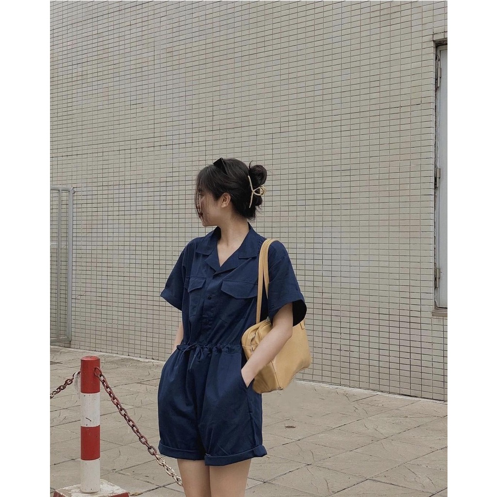 JUMPSUIT RÚT EO - BỘ LIỀN THÂN NGẮN