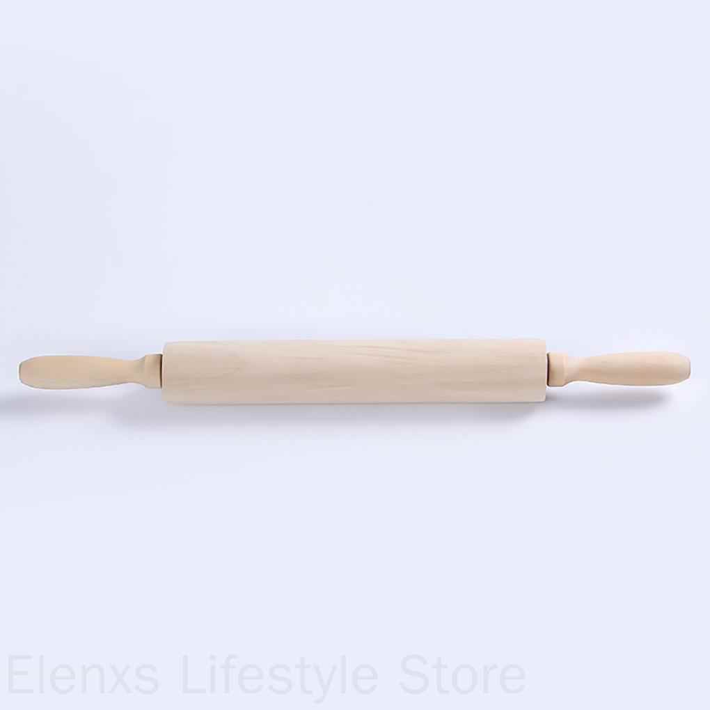 NONE Cây Lăn Bột Làm Bánh Bằng Gỗ