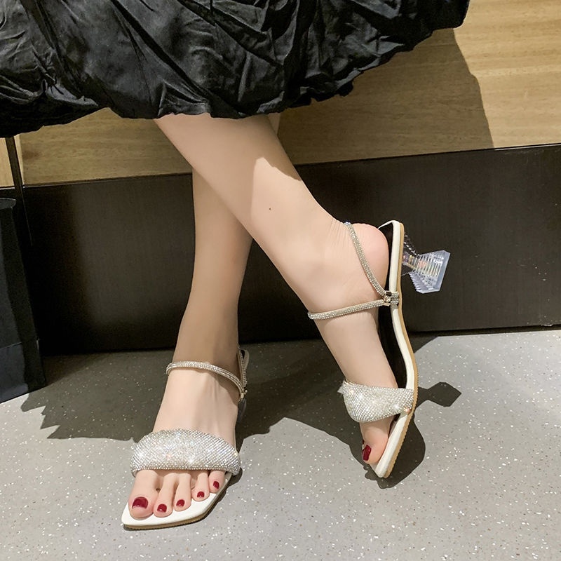 Xăng Đan Cao Gót 2022 Thời Trang Mùa Hè Mới Dễ Phối Đồ Cho Nữ