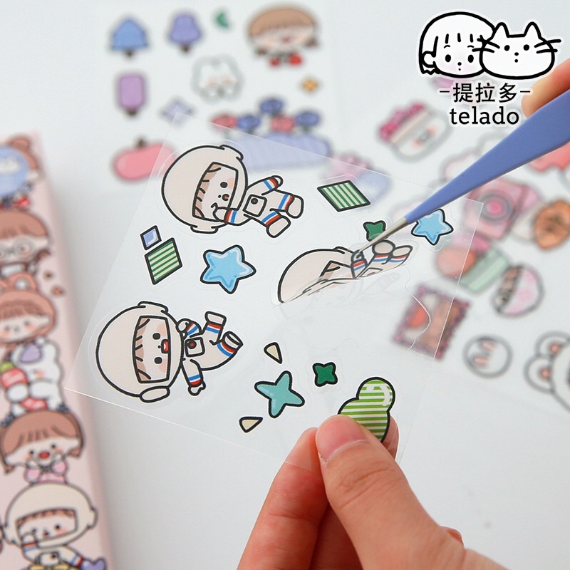 🌸SET 100 TẤM STICKER HÌNH DÁN TRANG TRÍ SỔ BÌA SÁCH HỘP QUÀ TẶNG SIÊU DỄ THƯƠNG🌸