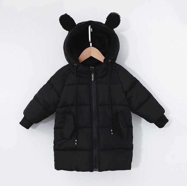 Áo phao tai gấu bé