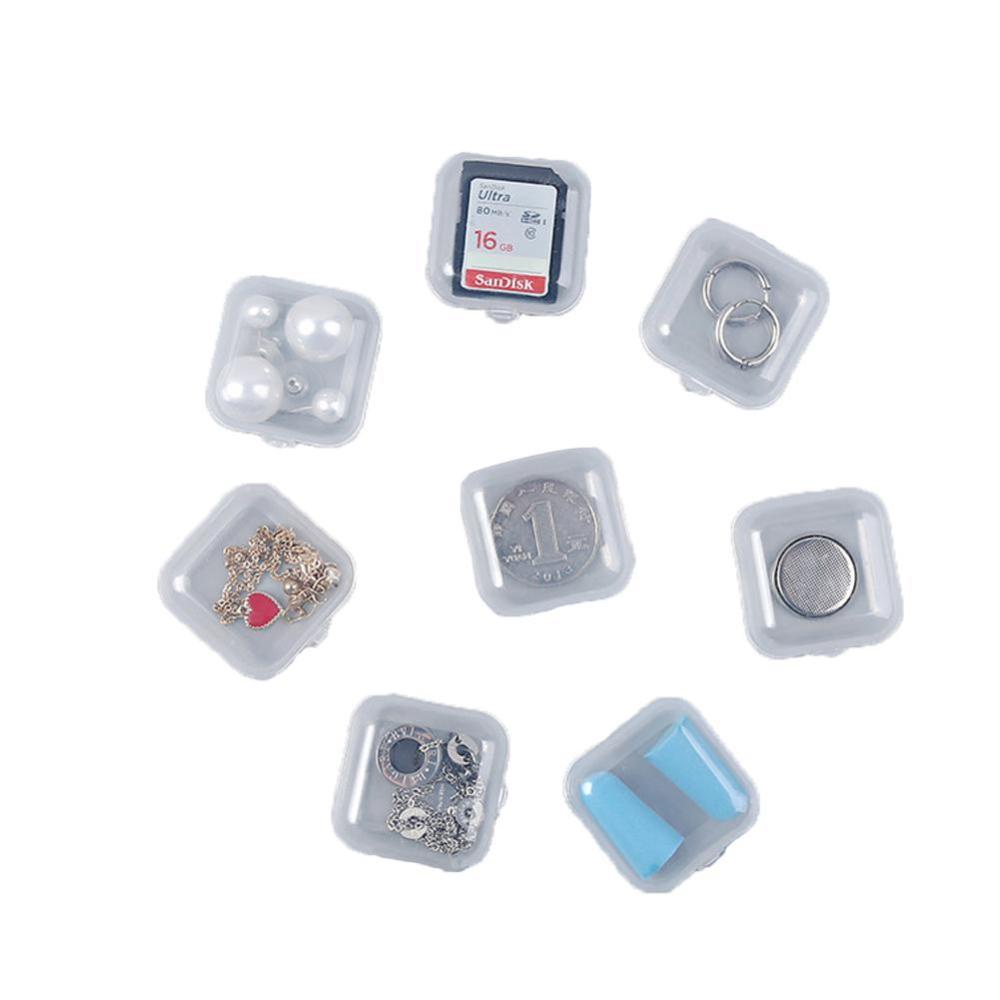 Hộp Nhựa Mini Đựng Trang Sức/Thẻ Nhớ 3.5*3.5CM U6Y7