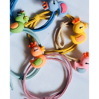 [Freeship từ 50k] 1 dây cột tóc hình chú vịt chu mỏ dễ thương - giao màu ngẫu nhiên