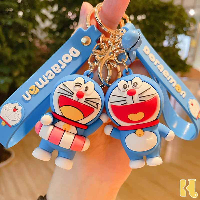 Móc Khóa Hình Doraemon Có Chuông Đáng Yêu Trang Trí Túi Xách Nữ