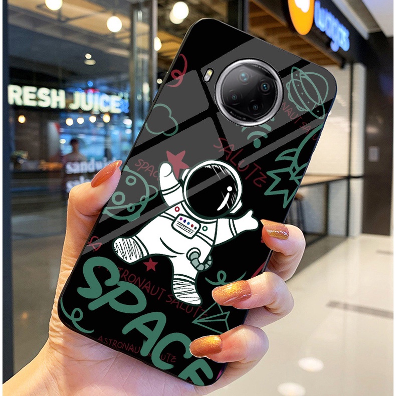 Ốp Lưng XIAOMI REDMI NOTE 9 PRO 5G, MI 10T LITE 5G Ốp kính bóng cao cấp Phi Hành Gia
