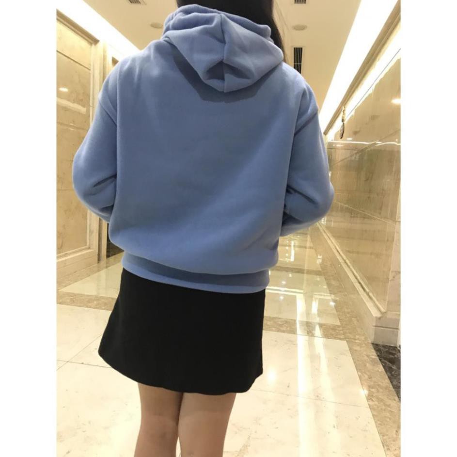 Áo hoodie nỉ nữ đen, bông dày dáng rộng champion Friend cv1 | BigBuy360 - bigbuy360.vn