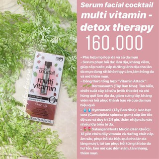 Serum Secret life Bio world Facial Cocktail Multi vitamin - Detox therap