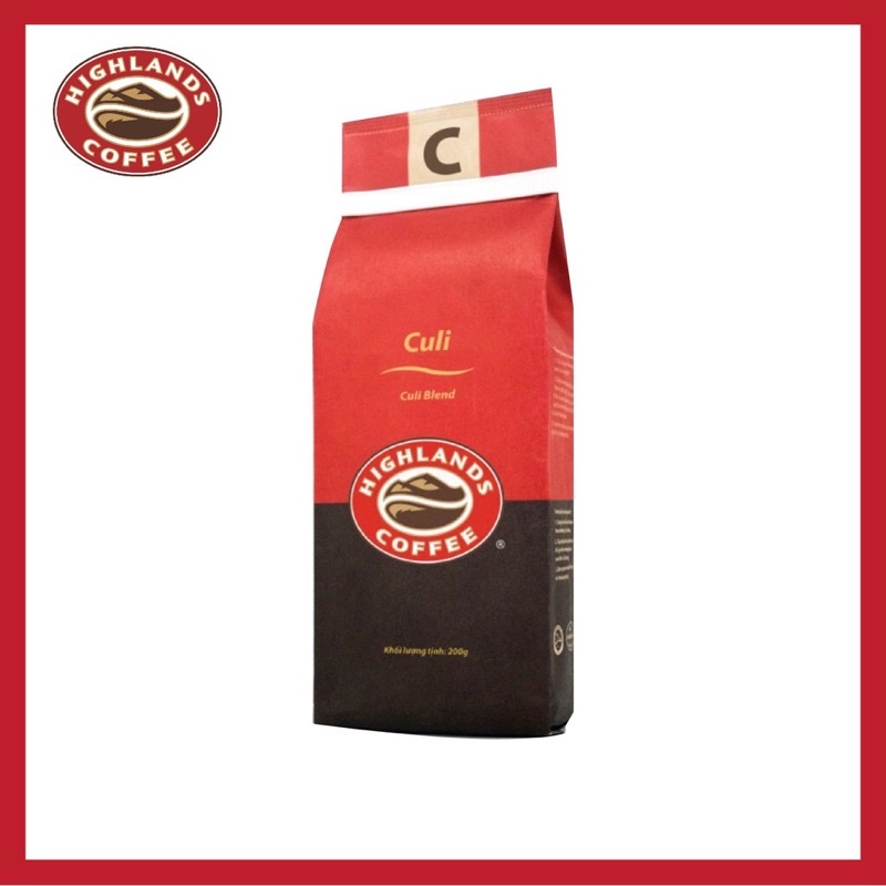 [Hsd:1/2023]GÓI 200g CÀ PHÊ RANG XAY CULI Highlands Coffee
