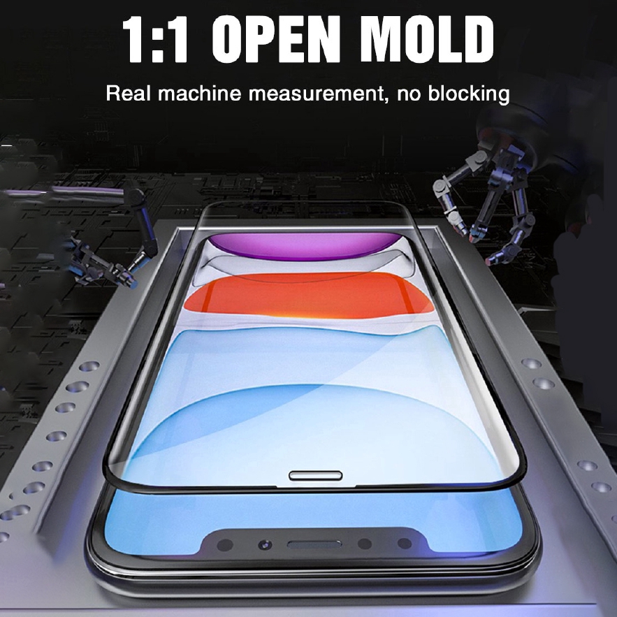 Kính Cường Lực 300D Bảo Vệ Toàn Màn Hình Cho iPhone 11 12 13 14 Pro Max 7 8 6s 14 Plus X XS Max XR