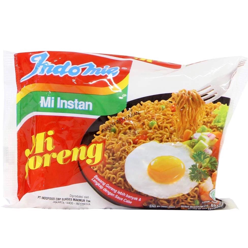 Mì xào khô/ mì trộn INDOMIE Goreng Đủ 4 Vị Đặt Biệt 1 Gói 85 gram