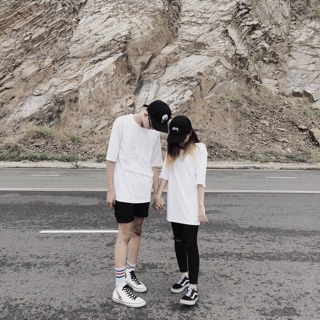 ÁO TEE OVERSIZE BASIC TRẮNG UNISEX
