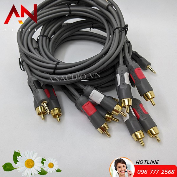 Dây jack 3.5 ra 2 AV Belkin 1.8m
