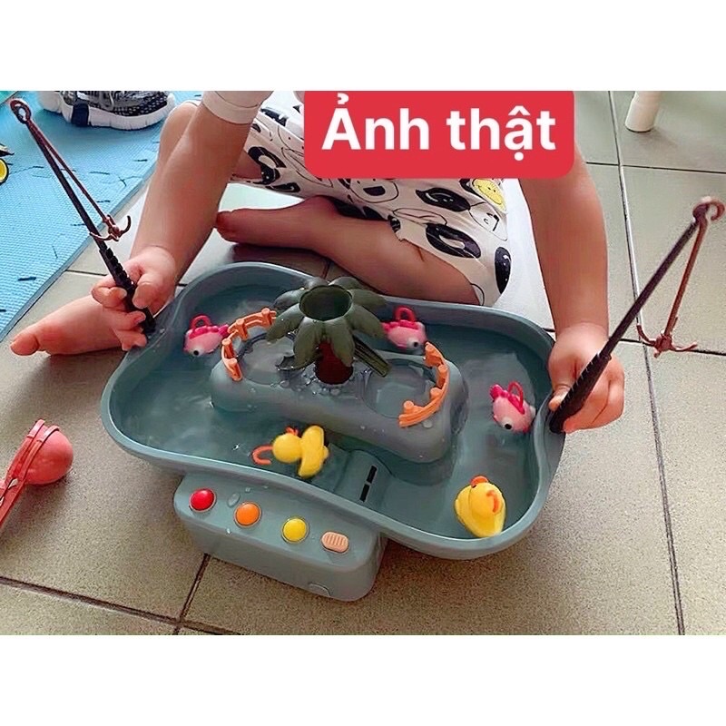 Bộ đồ chơi câu câu cá có bể nước nhạc và ánh sáng cho bé
