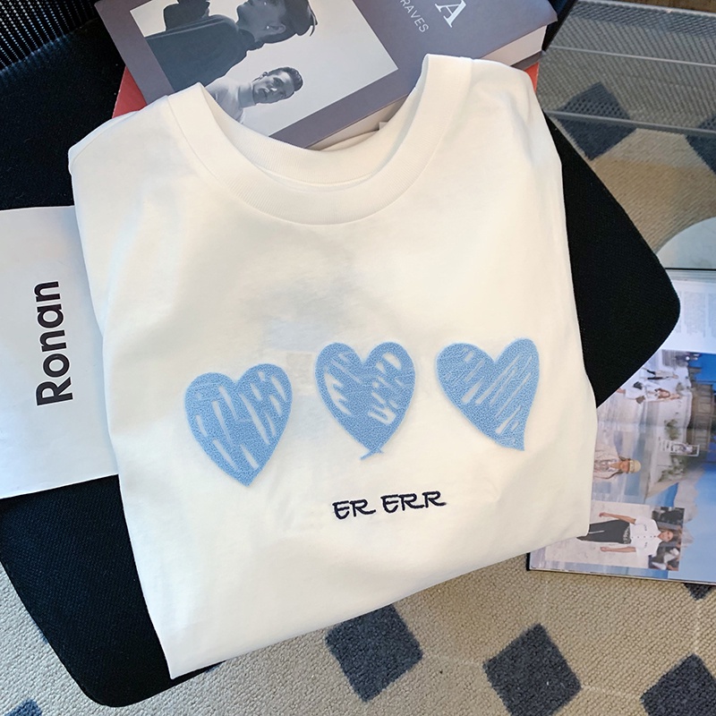 Áo thun nữ NRVP ngắn tay in chữ phong cách Hàn Quốc