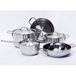 Bộ Nồi Fivestar 5 Món 3 Đáy vung inox