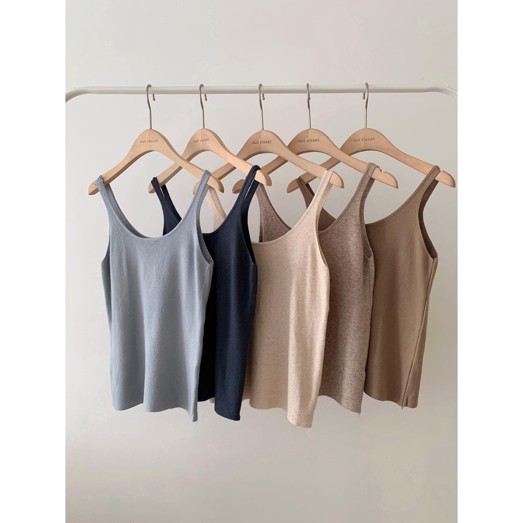 [Mã FAMARAL2 giảm 10K đơn 50K] Áo ba lỗ len mỏng _ A0140