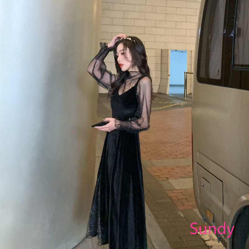 Đầm Nhung Gợi Cảm Thời Trang Nữ