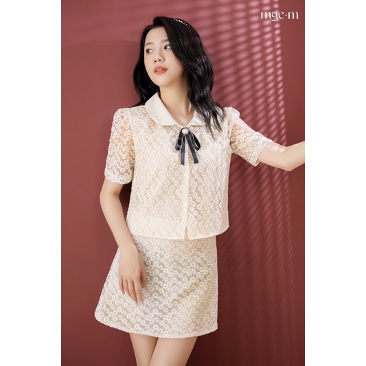 Set ren hoa nhí trắng Mae SOL53504
