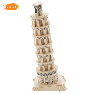 Mô hình lắp ráp gỗ 3D Tháp nghiêng Pisa