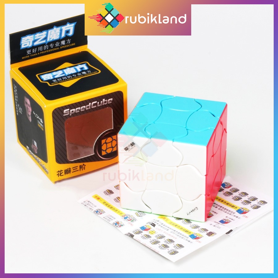 Rubik Biến Thể QiYi Fluffy Cube Rubic 3 Tầng Stickerless 3x3 Đồ Chơi Trí Tuệ