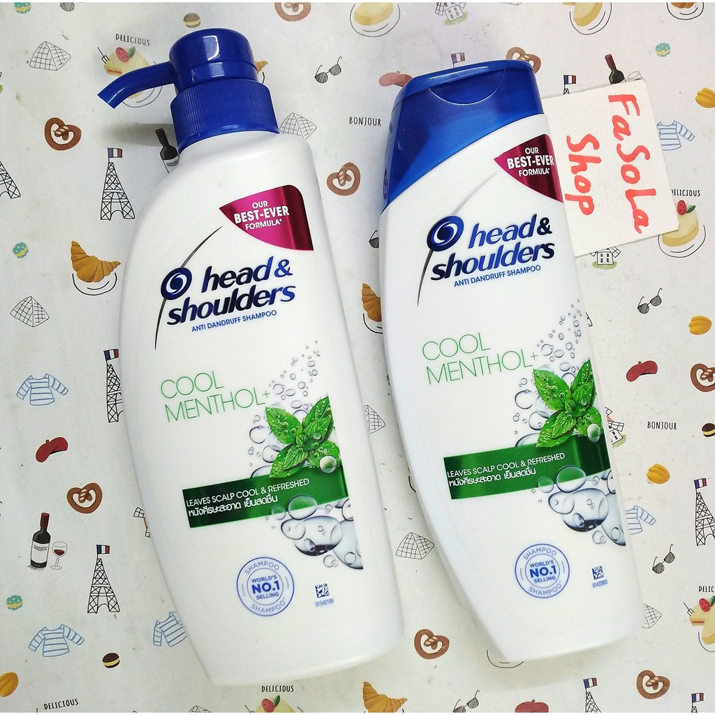 Dầu gội HEAD &amp; SHOULDERS bạc hà 330/480ml Thái Lan 🇹🇭 Procter &amp; Gamble shampoo