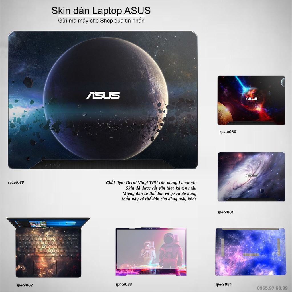 Skin dán Laptop Asus in hình không gian _nhiều mẫu 14 (inbox mã máy cho Shop)