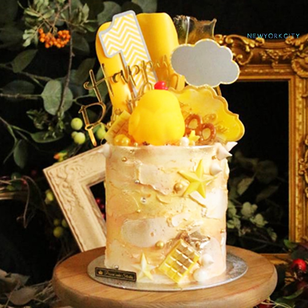 Phụ Kiện Thẻ Cắm Trang Trí Bánh Kem Sinh Nhật Dễ Thương