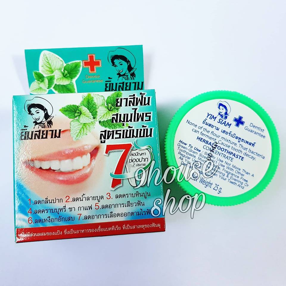 Kem Trắng Răng YIM SIAM 25g Thái Lan