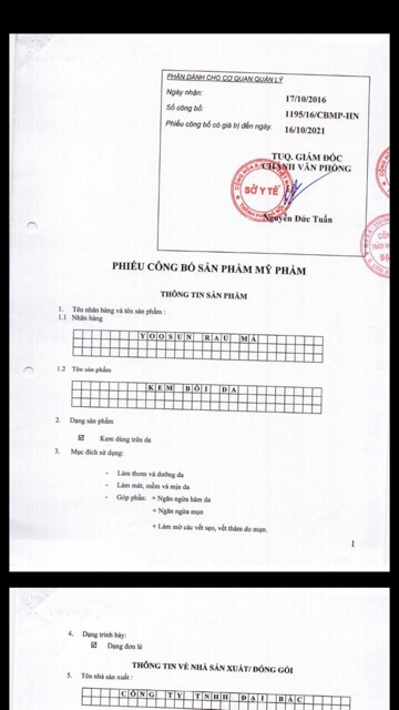 Yoosun rau má ngăn ngừa mụn-mát da-lành sẹo