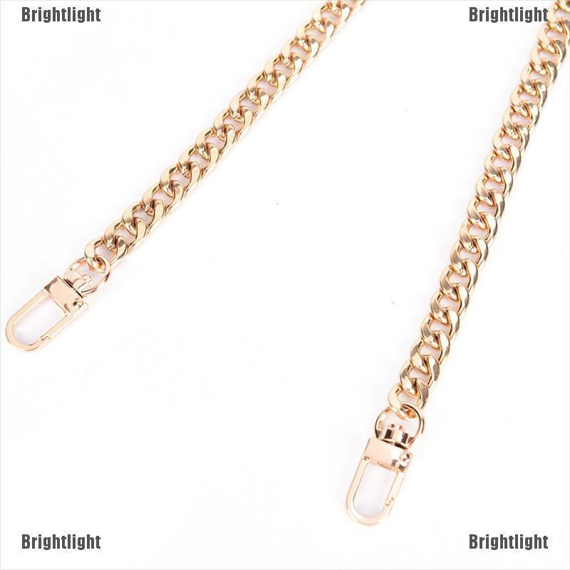 [Bright] Metal Purse Chain Strap Handle Shoulder Crossbody Bag Handbag Replacement [Light]