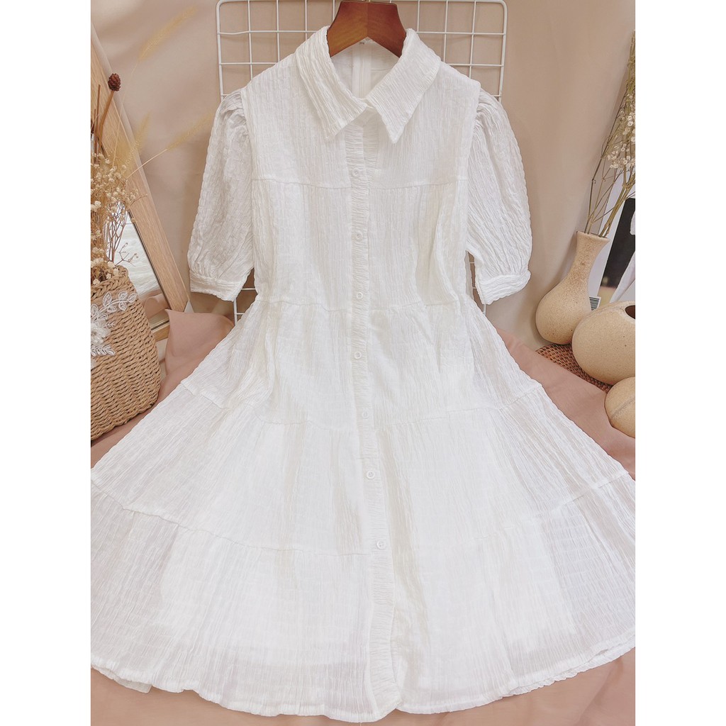 Đầm midi nữ, đầm xòe nữ đẹp, phong cách thời trang, trẻ trung, hàng chuẩn đẹp bán shop, phom dưới 54kg | BigBuy360 - bigbuy360.vn