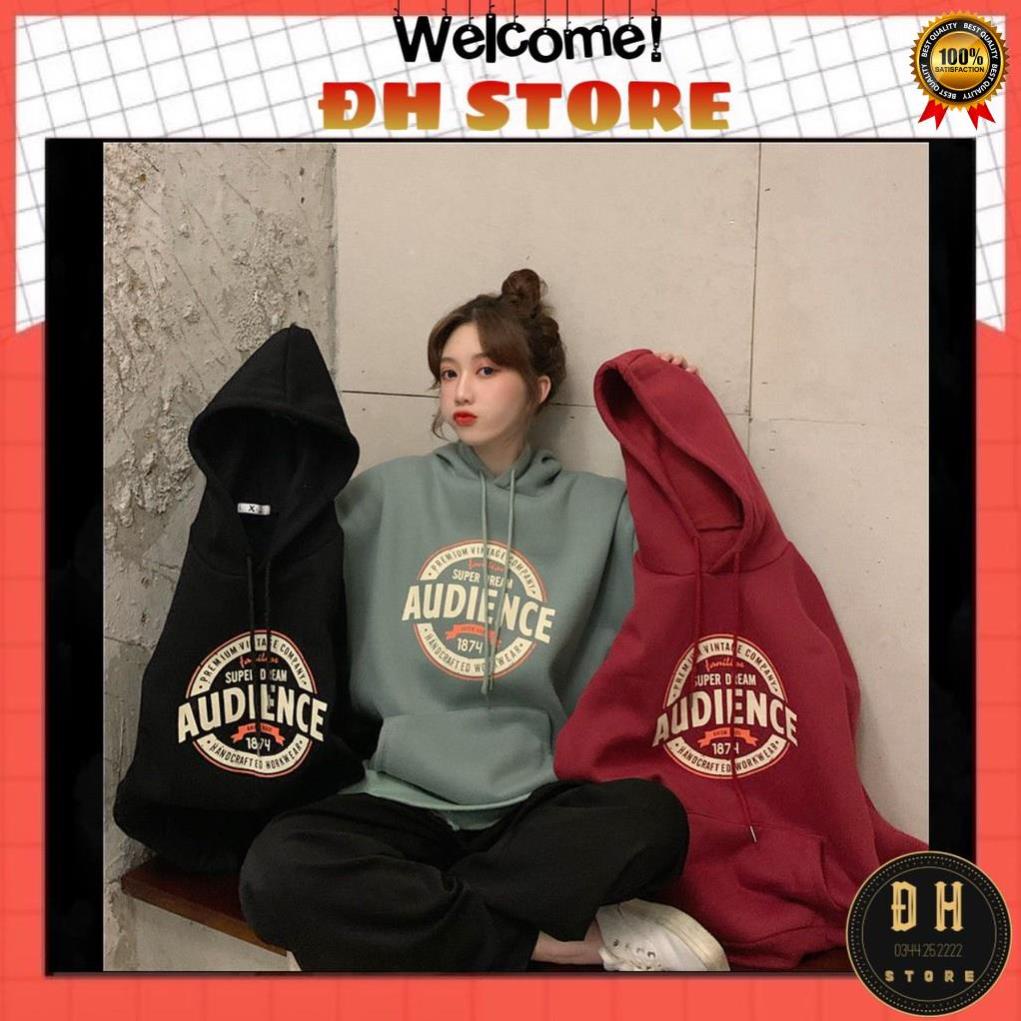 Áo Hoodie Nữ 2 Lớp Có Mũ In Chữ Audience Tay Dài Dáng Rộng Phong Cách Hàn Quốc Cá Tính . | BigBuy360 - bigbuy360.vn