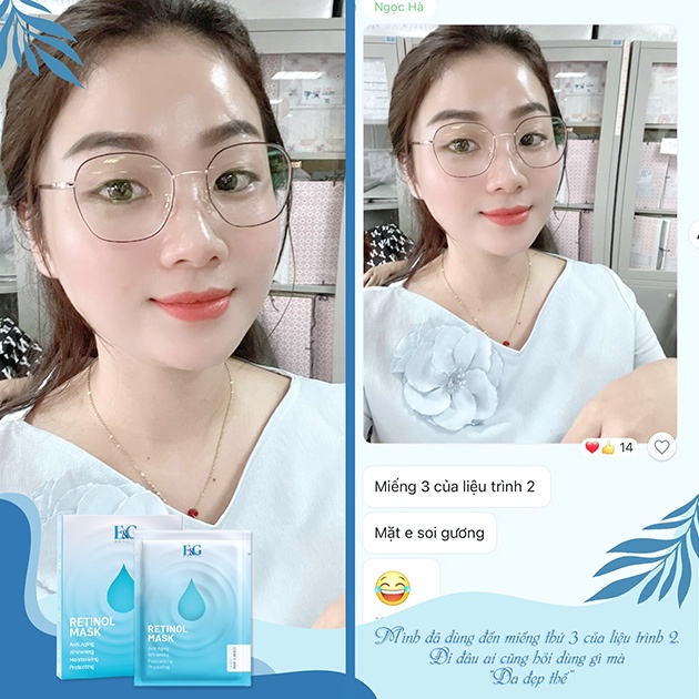 Mặt nạ health store Mặt nạ Retinol Mask E&G Beauty dưỡng ẩm dưỡng trắng da giảm mụn mờ thâm nám chống lão hóa da