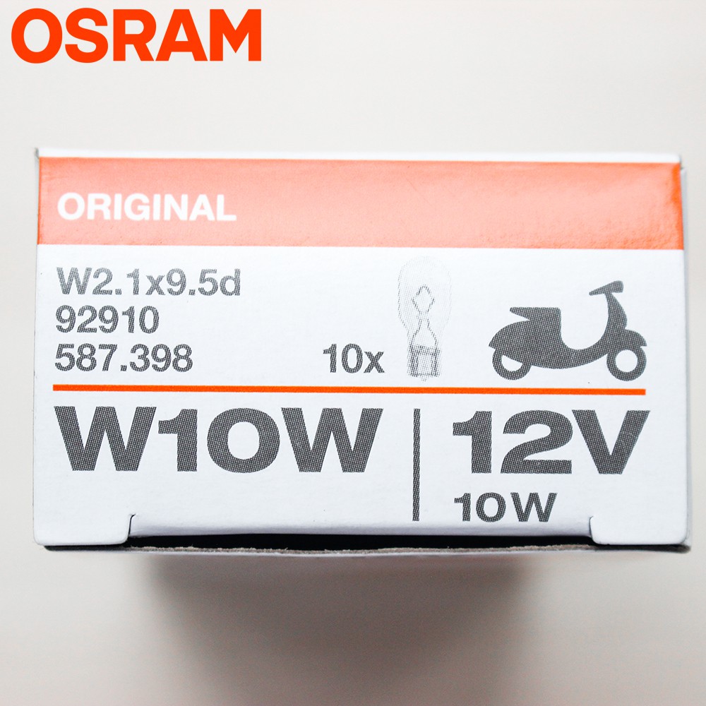 Bóng đèn xi nhan vàng OSRAM T13 xe Dream, Wave, Sirius, Viva,.. (92910A)