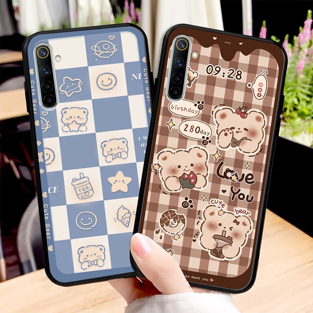 Ốp lưng Realme 6 / 6 PRO in hình 3D GẤU cute be@r, soda, happy day cực hot ,thời thượng