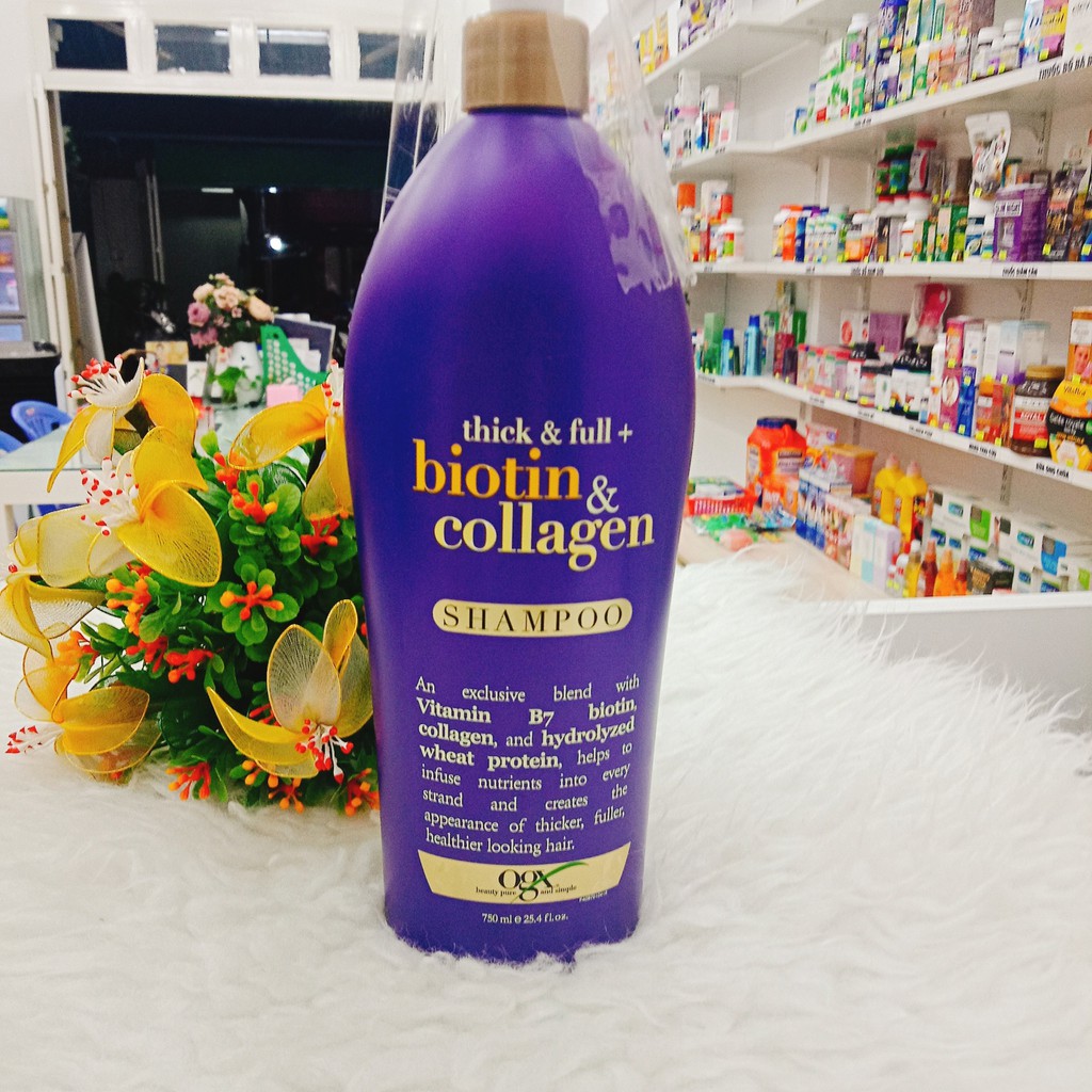 DẦU GỘI BIOTIN & COLLAGEN - 750 ML