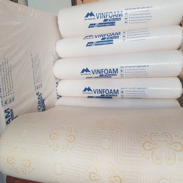 Nệm cao su vinfoam 1mx2mx10cm bảo hành 15 năm