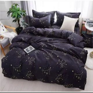 Bộ 12 Chòm Sao set poly 4 món chăn ga gối họa tiết Hàn Quốc
