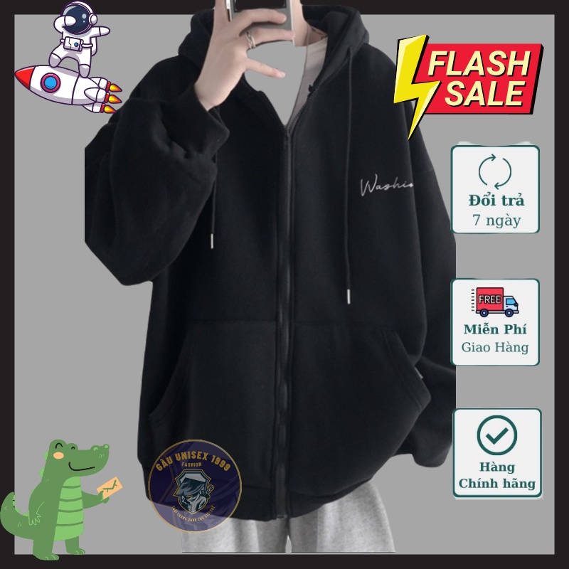Áo Hoodie Khoá Kéo Washion Có Túi  Và Mũ Chất Đẹp