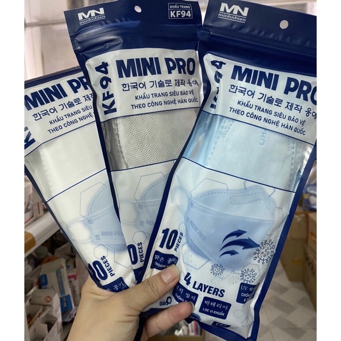 Khẩu Trang 4D Minipro ( gói 10 cái )