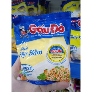 Combo 10 gói cháo gấu đỏ ăn liền gói 50g thịt bằm / cháo gà