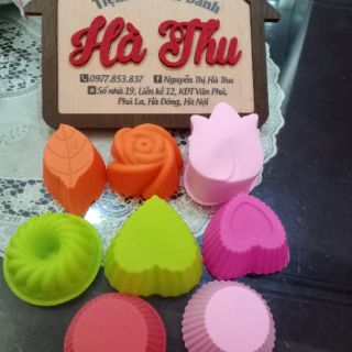 Khuôn cupcake silicon (nhiều mẫu) 10c