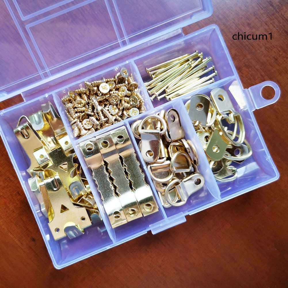 Set 180 Móc Treo Khung Ảnh Hình Răng Cưa Chữ D