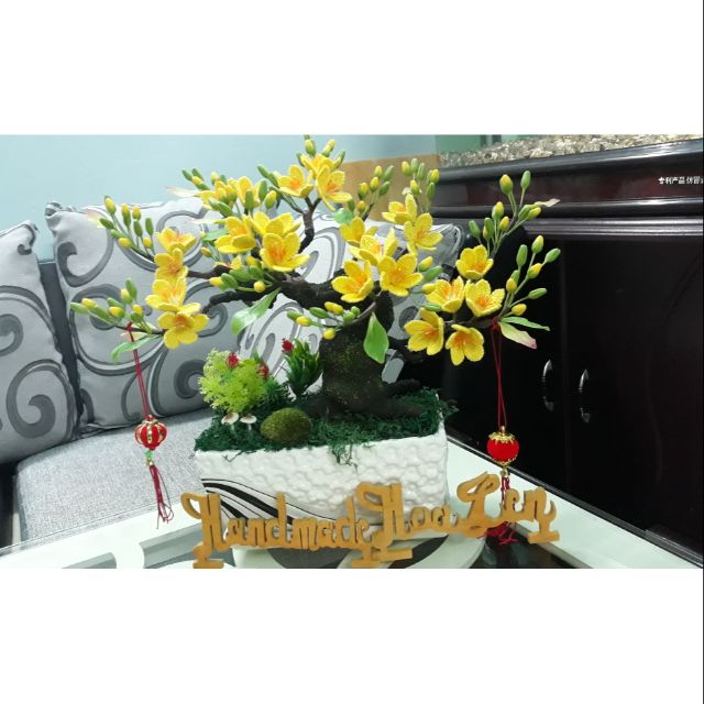 Phụ kiện móc hoa mai, đào dáng nghiên 35 hoa