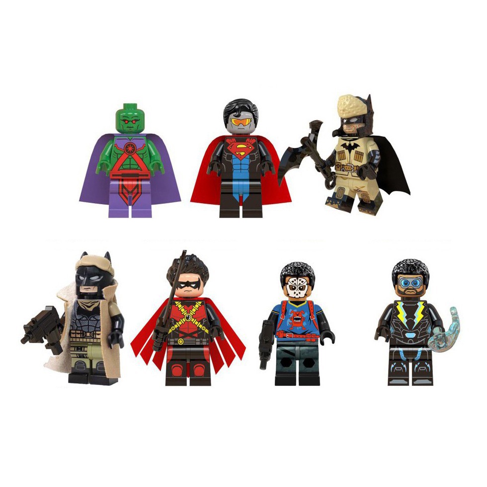 Bộ 7 nhân vật minifigures siêu anh hùng WM6038-2