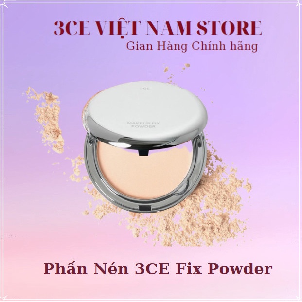 Phấn Phủ Nén 3CE Makeup Fix Powder [Fair - Clear Light - Soft Medium]