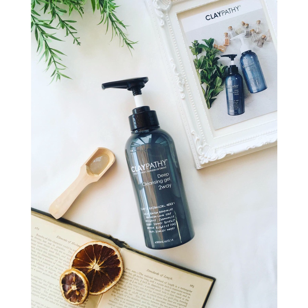 Gel tẩy trang đất sét thảo mộc CLAYPATHY Deep Cleansing Gel 300ml