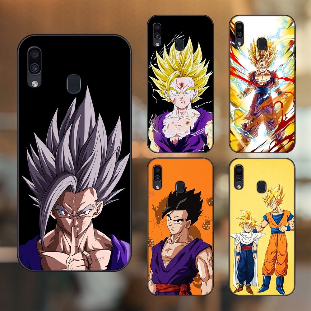 Ốp lưng Samsung A20, A30, A40, M20 viền đen in hình Gohan Dragon Ball