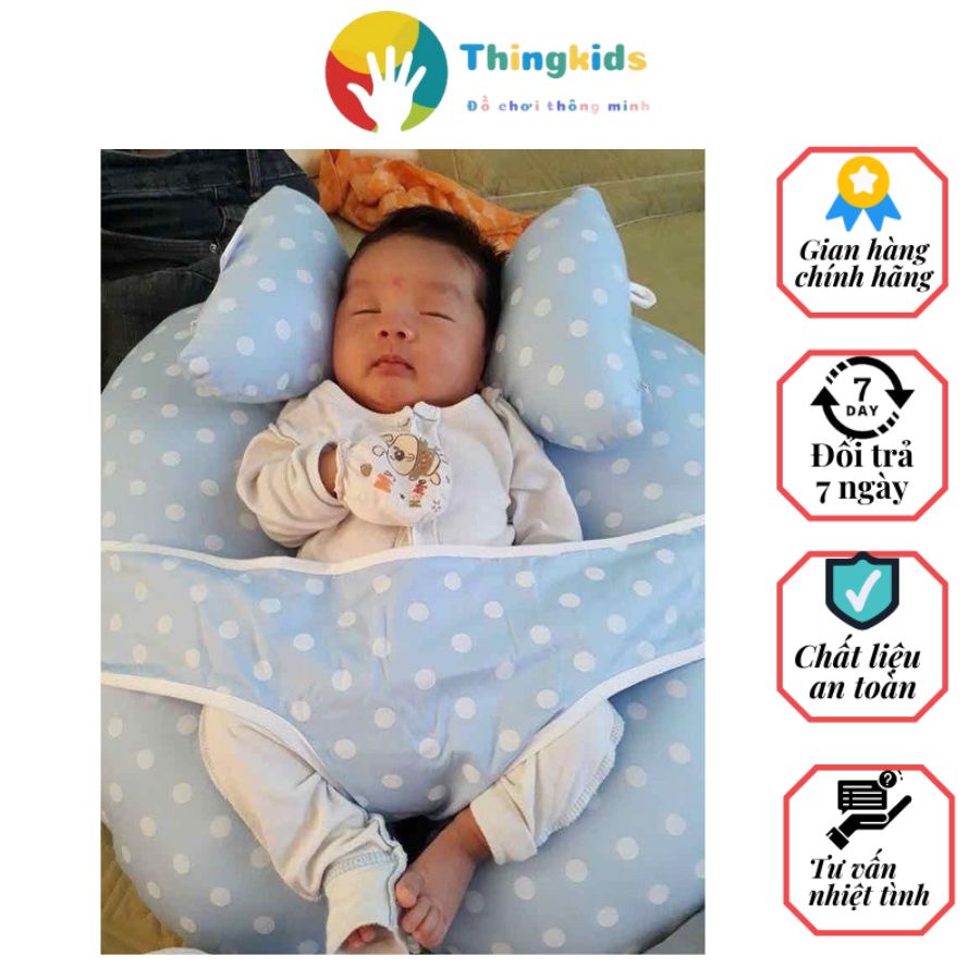 Combo Gối Chữ C và Gối Tai Voi cho bé - Thingkids